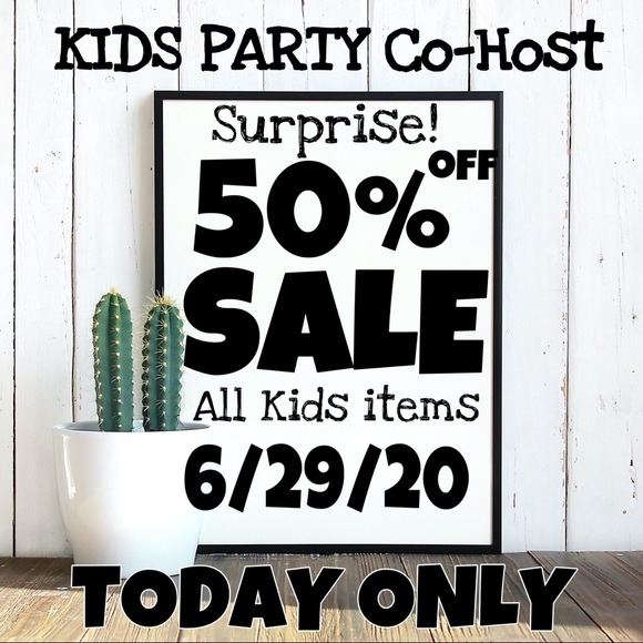 Other - SHARE this TODAY 50% off all KIDS ITEMS 6/29 only!